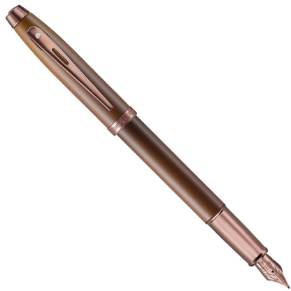 Sheaffer 100 Coffee Edition Fountain Pen - Brown PVD(M Nib)