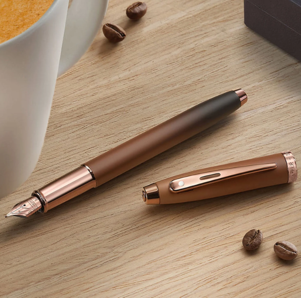 Sheaffer 100 Coffee Edition Fountain Pen - Brown PVD(M Nib)