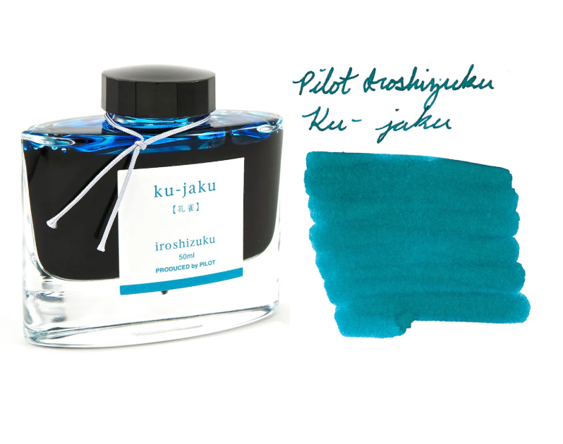 Pilot Iroshizuku Ink Bottle(50ml) - Ku Jaku (Turquoise)