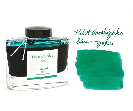Pilot Iroshizuku Ink Bottle(50ml) - Shin-ryoku(Forest Green)