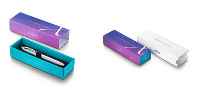 Sheaffer Expressions 100 9376 Blue and Pink Pearlised Gradient Fountain Pen with Chrome-plated Trims - Medium