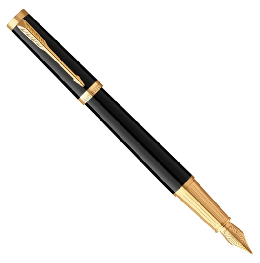 Parker Ingenuity Fountain Pen - Black Gold Trims