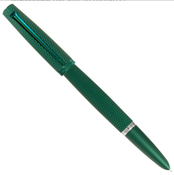 Diplomat Viper Fountain Pen(Medium Fine) -  Green Guilloche