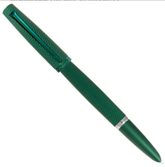 Diplomat Viper Fountain Pen(Medium Fine) -  Green Guilloche