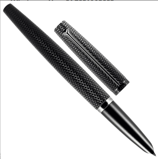 Diplomat Viper Fountain Pen(Medium Fine) - Black Guilloche