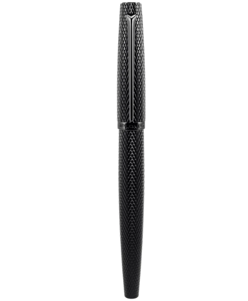 Diplomat Viper Fountain Pen(Medium Fine) - Black Guilloche