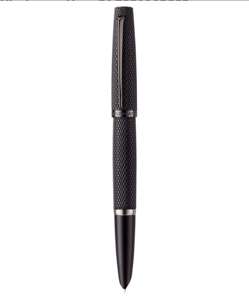 Diplomat Viper Fountain Pen(Medium Fine) - Black Guilloche