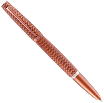 Diplomat Viper Fountain Pen(Medium Fine) - Brown Guilloche