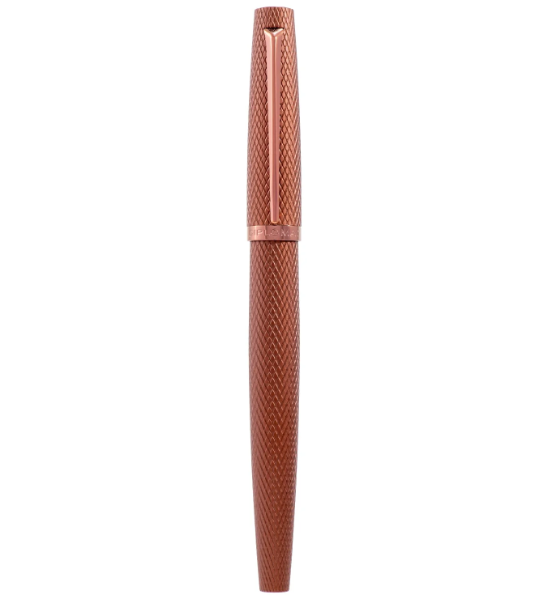 Diplomat Viper Fountain Pen(Medium Fine) - Brown Guilloche