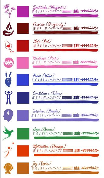 Monteverde Emotion Collection Ink (30ml) - Box of 10 Assorted Colours
