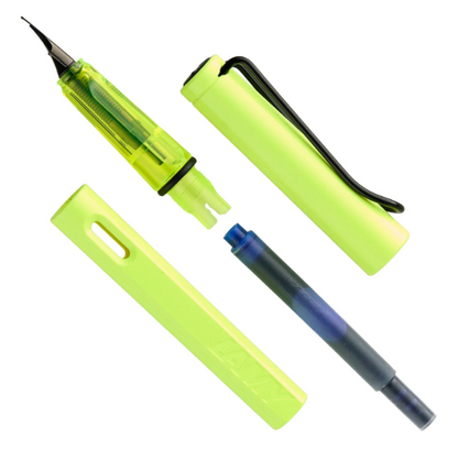 Lamy OC8 Safari Fountain Pen (Special Edition 2026) - Neon Yellow PVD