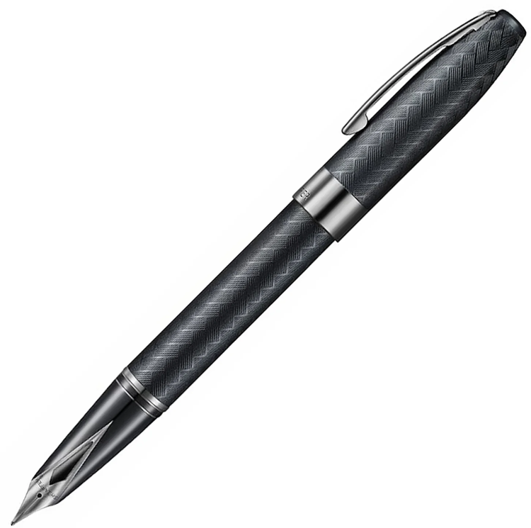 Sheaffer Legacy 9066 Chevron Matte Black PVD Fountain Pen