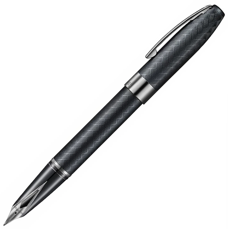 Sheaffer Legacy 9066 Chevron Matte Black PVD Fountain Pen