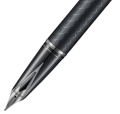 Sheaffer Legacy 9066 Chevron Matte Black PVD Fountain Pen