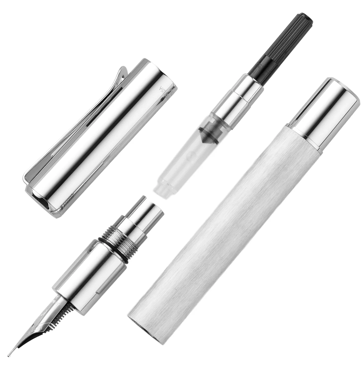 Monteverde Ritma Fountain Pen - Brushed Stainless Steel