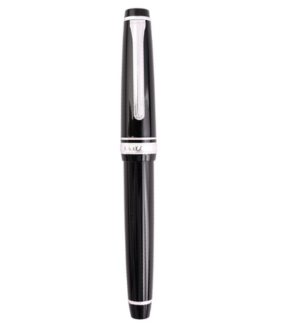 Sailor Professional Gear Slim Fountain Pen -  Black with Rhodium-plated Trims(14K Medium)