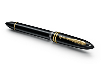 Sheaffer Balance III E893 Glossy Black Fountain Pen with Gold-plated PVD Trims
