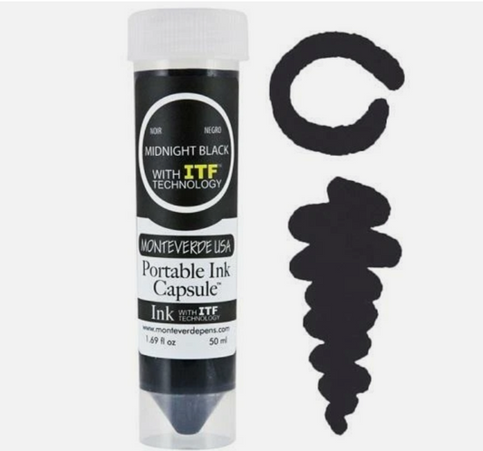 Monteverde Portable Ink Capsule(50 ml) - Midnight Black