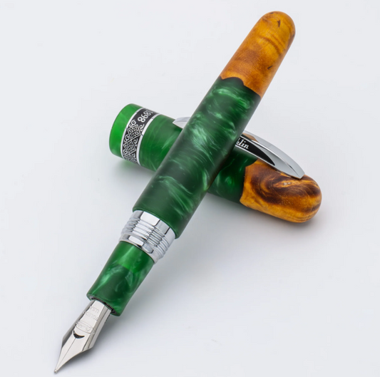 Conklin 1898 Limited Edition Spectra Fusion Fountain Pen - Green Chrome