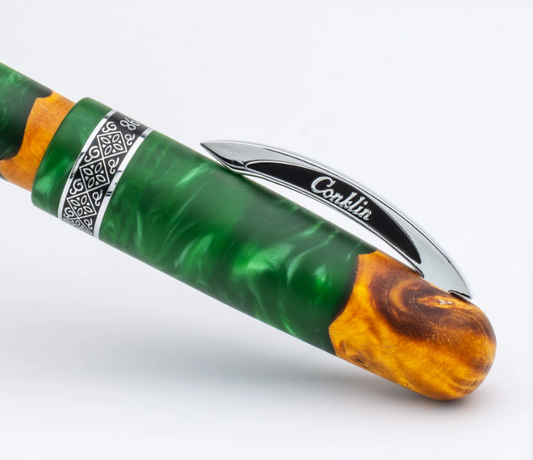 Conklin 1898 Limited Edition Spectra Fusion Fountain Pen - Green Chrome