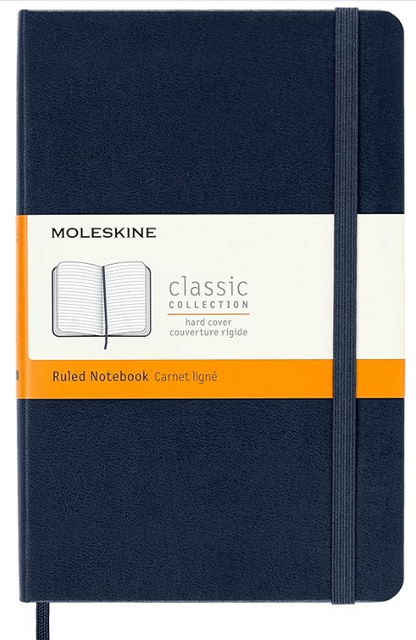 Moleskine Classic Hard Cover Notebook - A5, Ruled