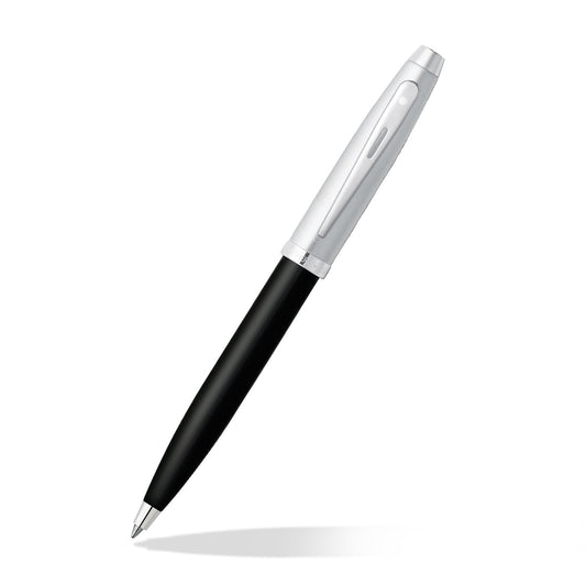 Sheaffer 100 9313 Black Barrel with Chrome Cap Ballpoint Pen