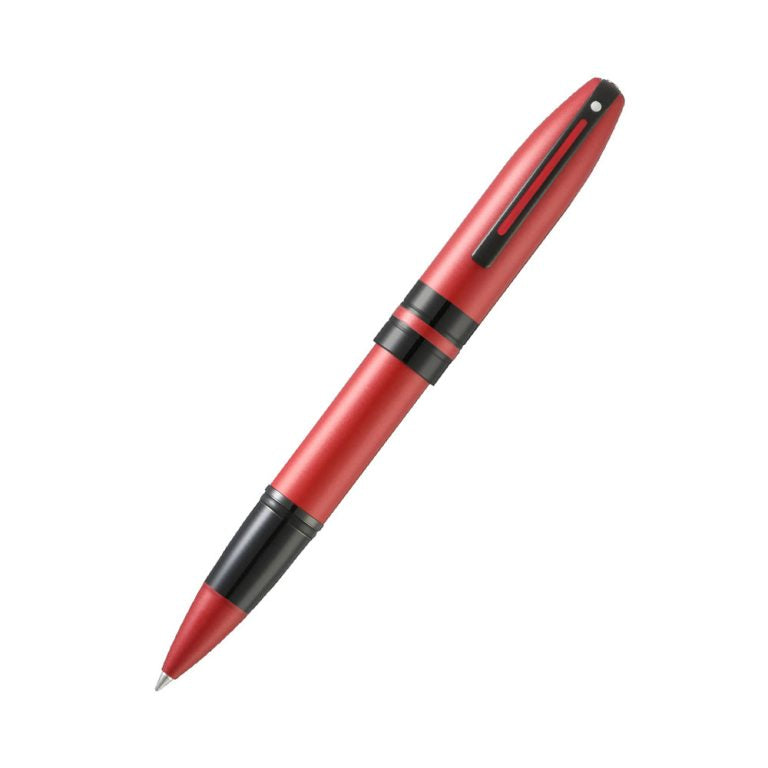 Sheaffer Icon A9111 Metallic Red Lacquer with Polished Black PVD Trim Roller ball Pen