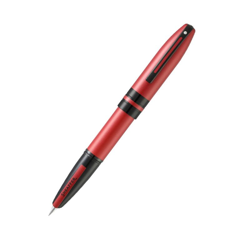 Sheaffer Icon A9111 Metallic Red with Polished Black PVD Trim Medium Nib Fountain Pen