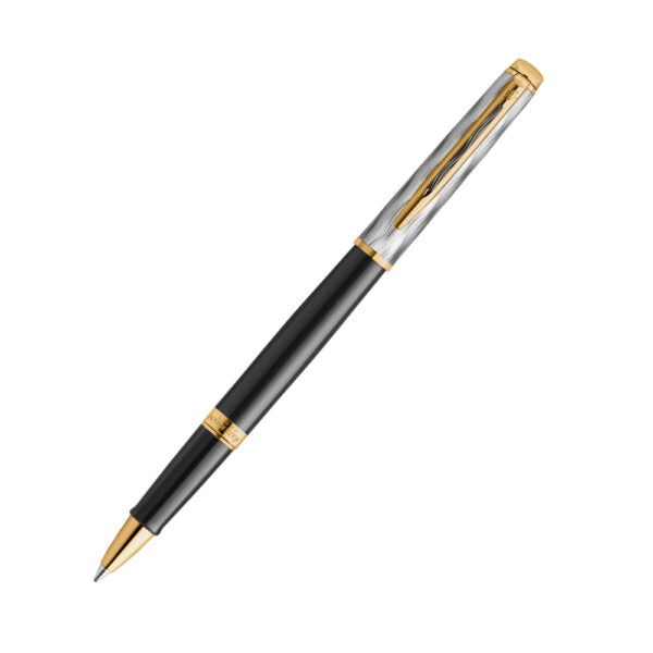 Waterman Hemisphere Reflections of Paris Special Edition Deluxe Black with Gold Trim Rollerball Pen