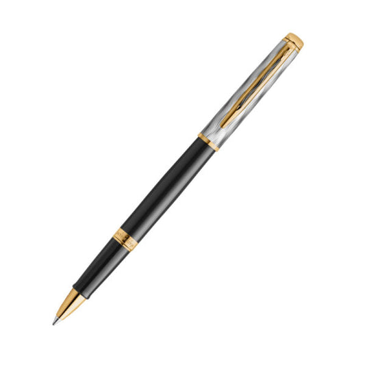 Waterman Hemisphere Reflections of Paris Special Edition Deluxe Black with Gold Trim Rollerball Pen