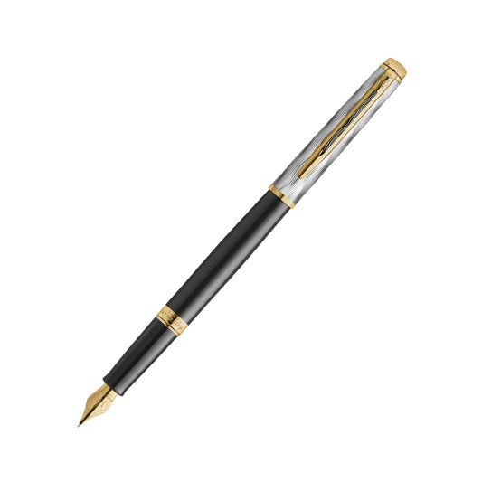 Waterman Hemisphere Reflections of Paris Special Edition Deluxe Black with Gold Trim Fine Nib Fountain Pen