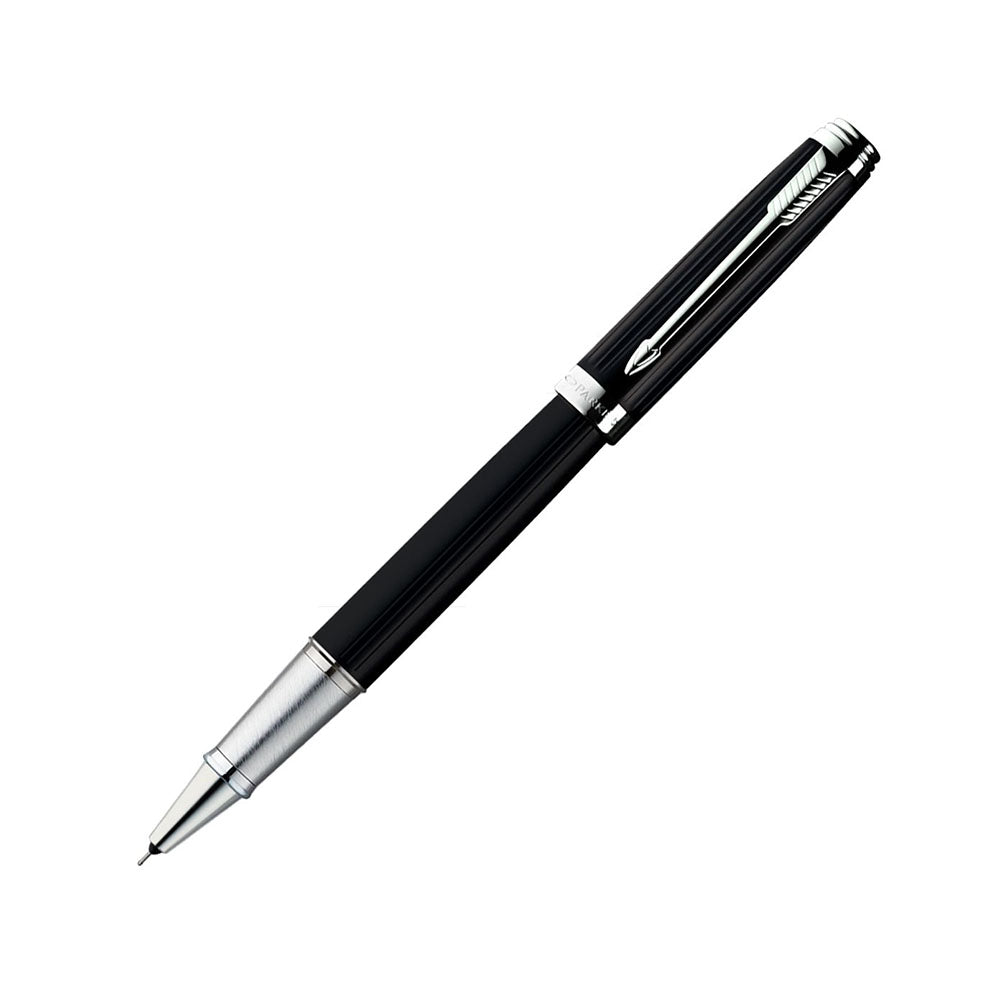 Parker Ambient Lacque Black Chrome Trim Rollerball Pen